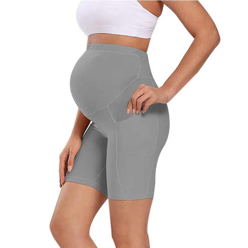
Women Yoga Sports Shorts High Waist Large Size Stomach Lift Maternity Sports Shorts 