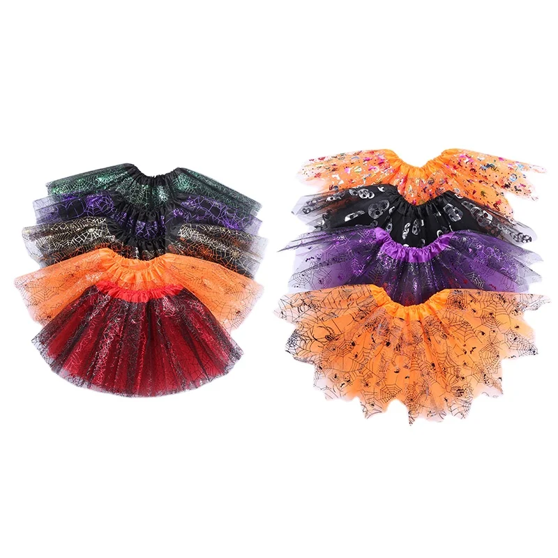 Hot selling Wholesale Comfortable Toddlers Children Halloween Tutu Skirt Pettiskirt with Lining
