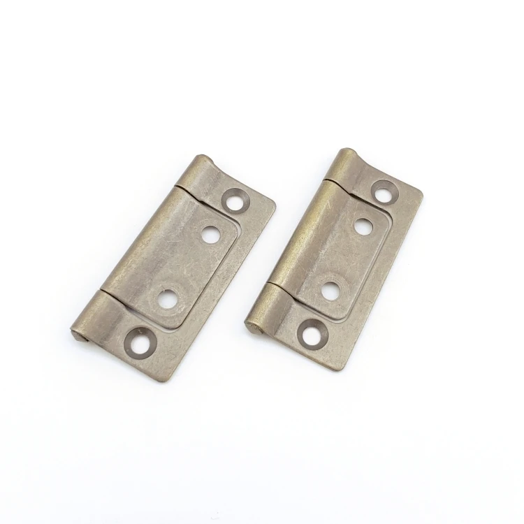 China Factory Custom Metal 2 Inch Wooden Door Mirror Cabinet Flush Butterfly Hinge Antique Brass Flush Door Hinges