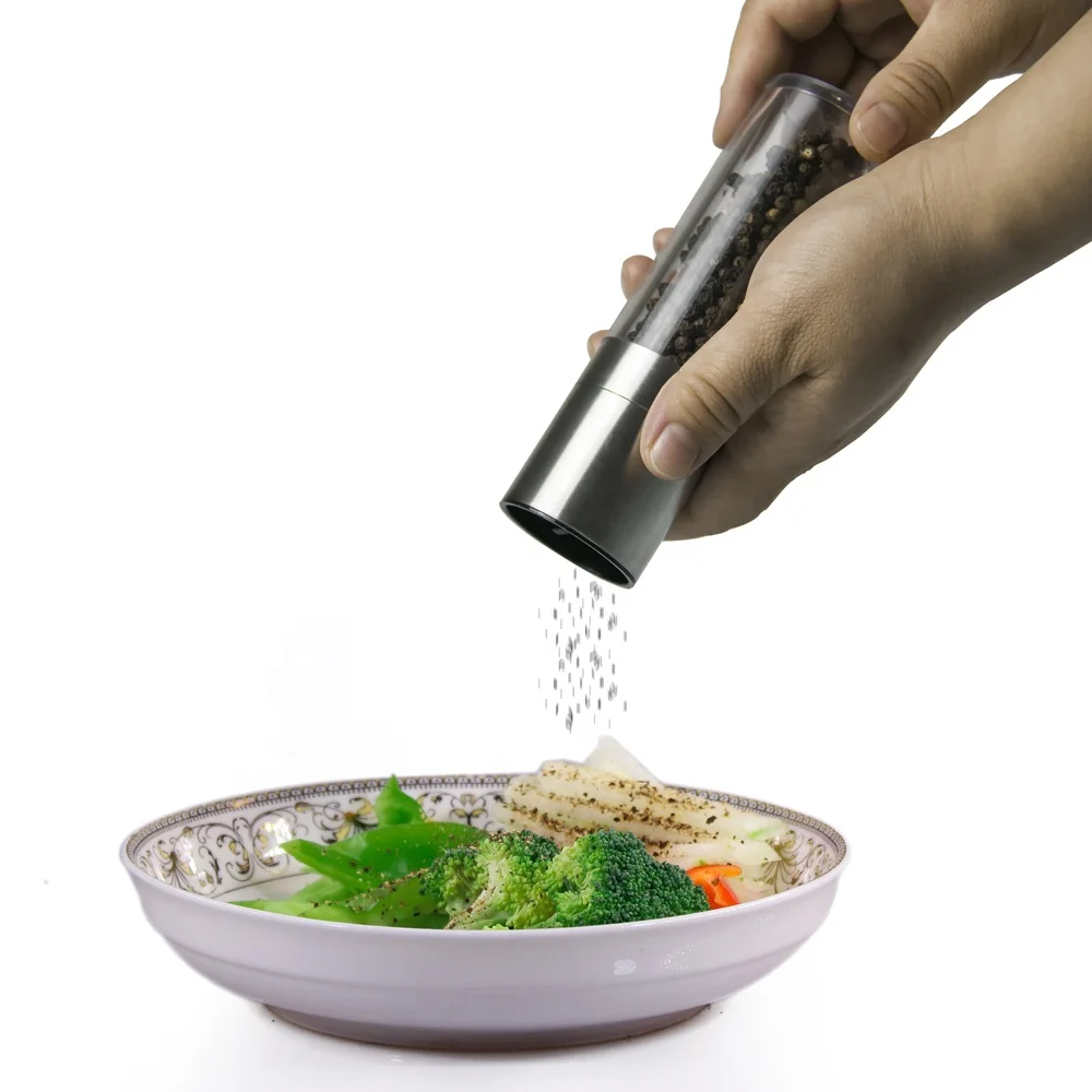 New Kitchenware Accessories Stainless Steel Salt and Pepper Mill Grinder With  Adjustable Coarseness Setting