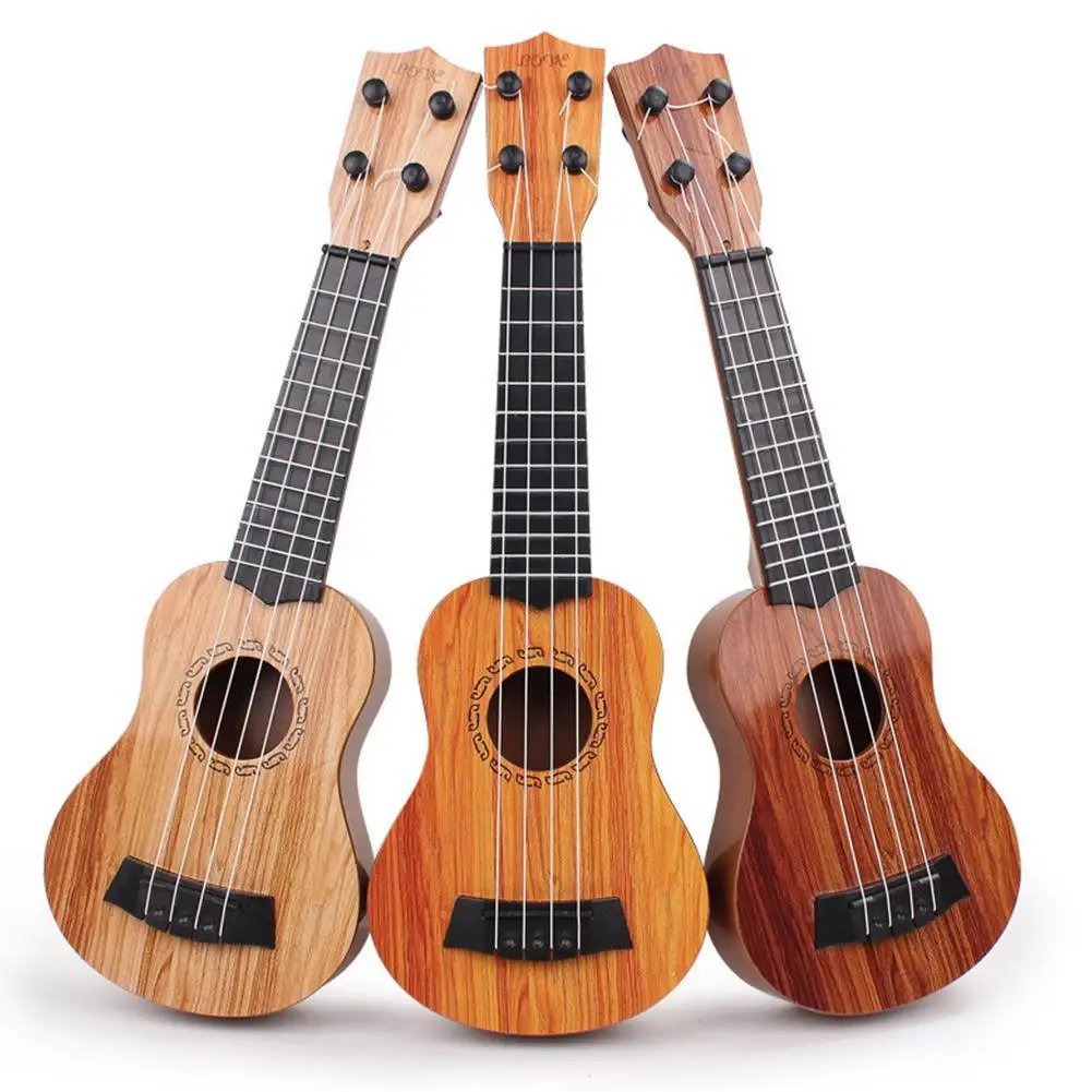 Mini Guitar 4 Strings Classical Ukulele Guitar Toy Musical Instruments for Kids Children Beginners Early Education Small Guitar