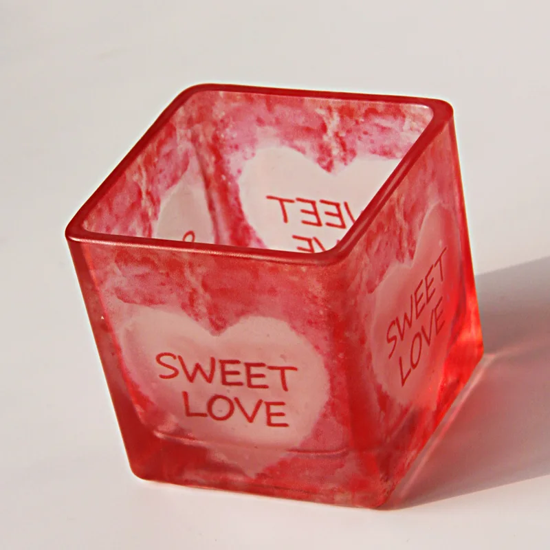 For Women Gift Set Of 12 With 4 Heart Patterns Centerpieces For Wedding Table Frosted Empty Glass Candle Jars