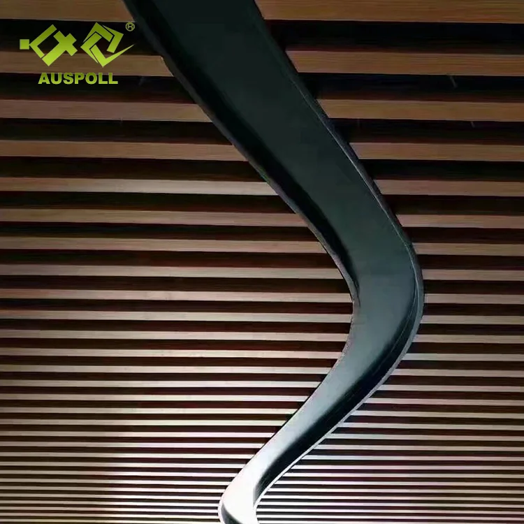 Building Material Decorative Aluminum Baffle Linear Ceiling Profile Square Tube Panel