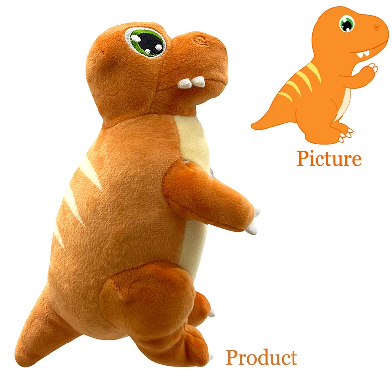 High Quality New Soft Reversible Dinosaur Plush Toys ODM Dinosaur Stuffed Toys Custom Animal Dinosaur Reverse with Egg Shape