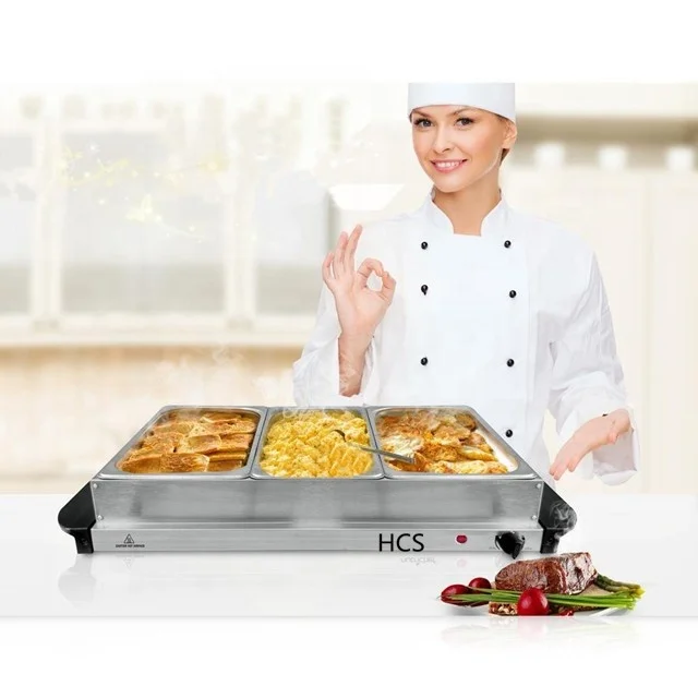 Rectangular Dining Table Food Warmer Home Use Buffet Server