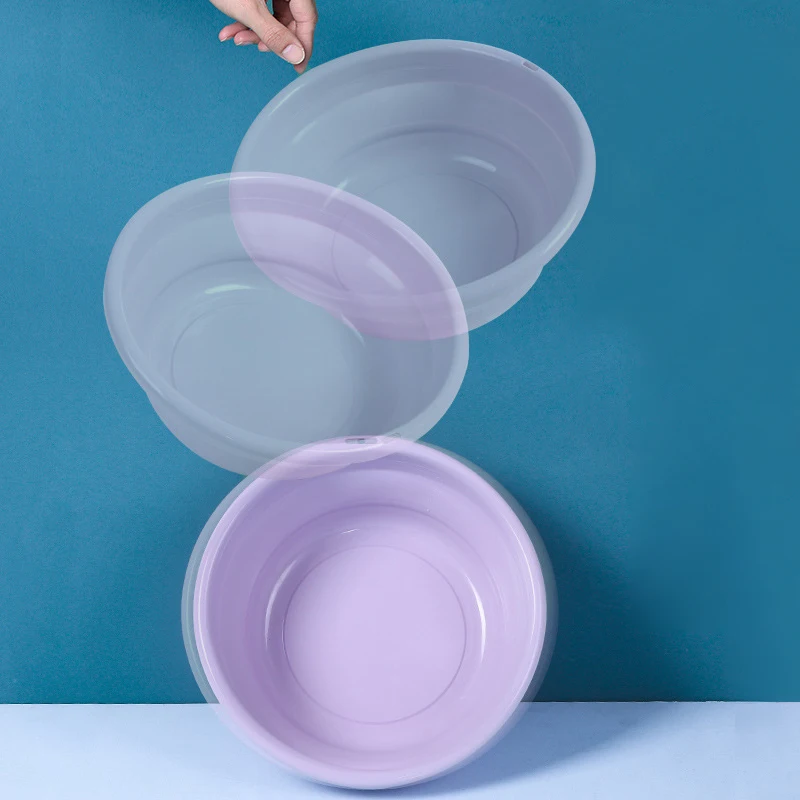 M Size Plastic Multipurpose Foldable Wash Basin Portable Collapsible Camp Outdoor Basin  Baby Washbasin