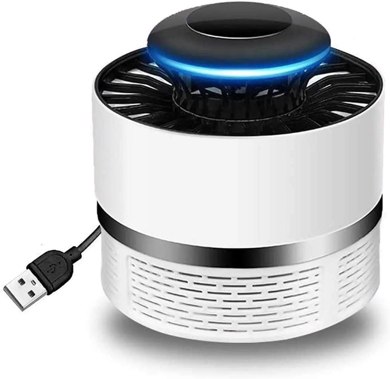 Electric Mosquito Killer, USB UV Lamp Bug Zappers Strong Fan Suction Portable Mosquito Lamp- Safe & No Radiation- Insect Killer