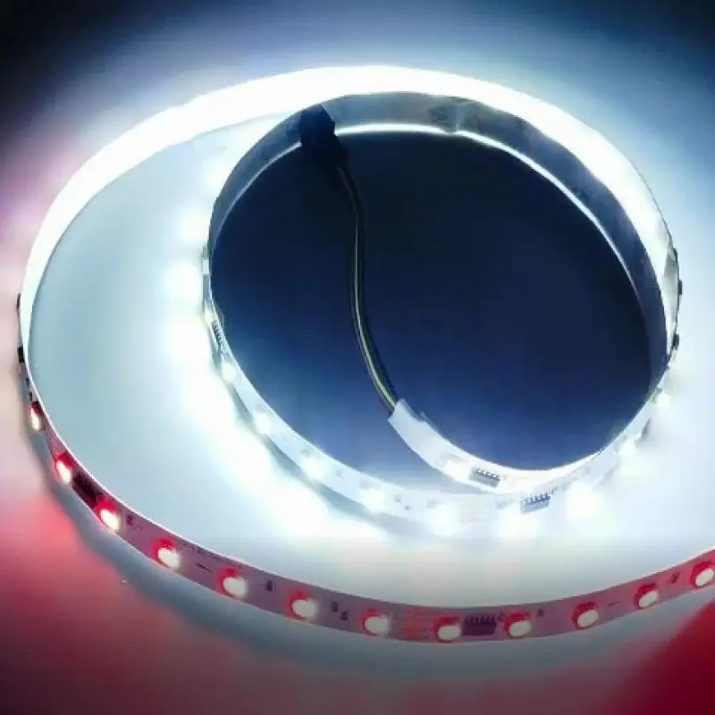 DC24V 60 led ws2814 IC dual signal wire  signal break continuous 5050 RGBW rgbww 2 wire digital 6500K 3000K rgbcw led strip