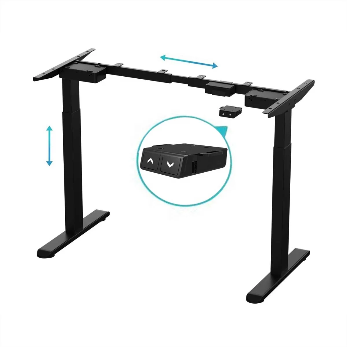 2024 new design cheap price 2 leg two motor sit stand desk frame