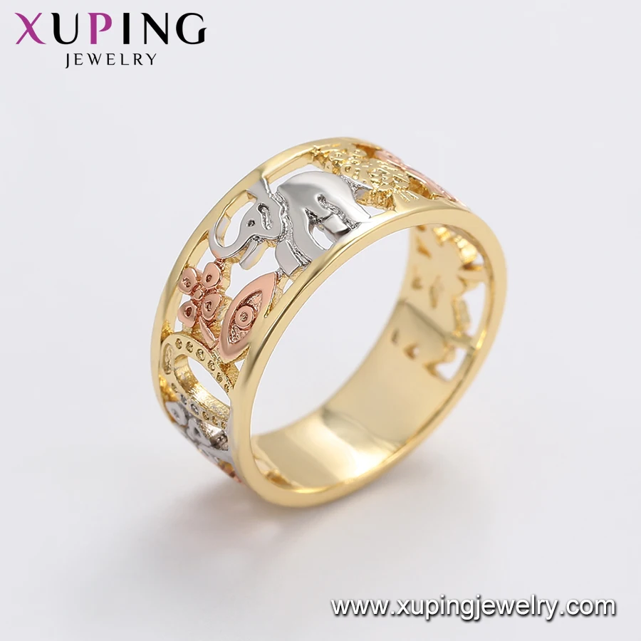 16343 Xuping 2020 Модное Новое прибытие слон позолоченное цветное кольцо для
