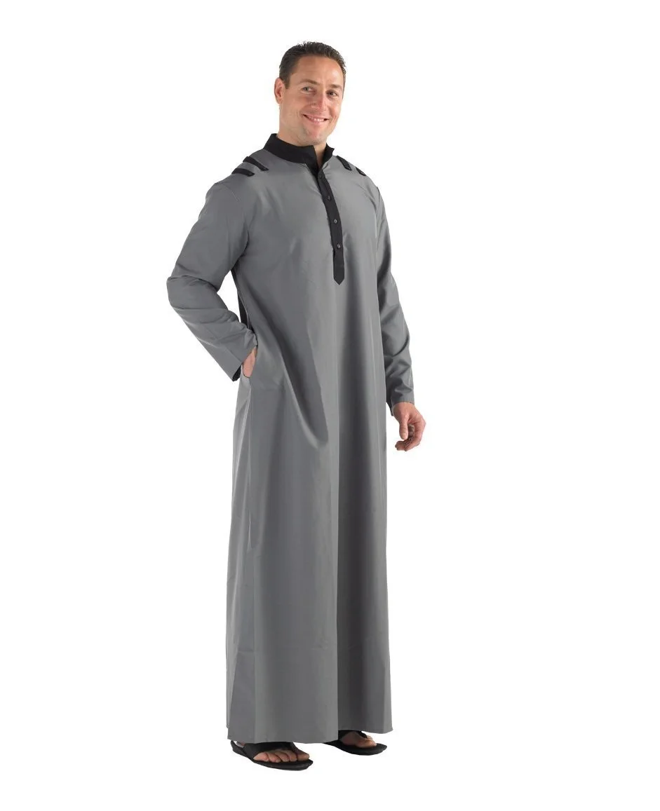 Wholesale Jubbah Islamic clothing Saudi arabic Daffah thobe for Muslim men