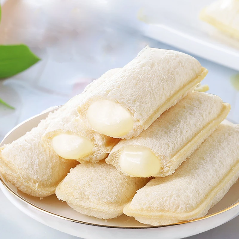 500g bread cake dim sum white peach flavor lactobacillus filling small chinese bread Sandwich bread