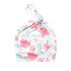 wholesale toddler unisex newborn beanie 100% cotton custom knotted  hat for baby