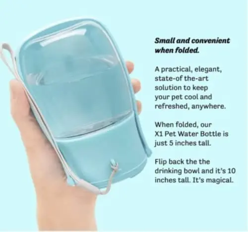 280ML Wholesale Outdoor Dog Water Drinking Bottle Plastic Dog Pet foldableWater cup Custom Recycled Portable  Multifunctional