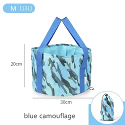 13-26L Invincible Corrosive Resistant Round Cleaning Bucket Portable Foldable Footbath Foot Massager