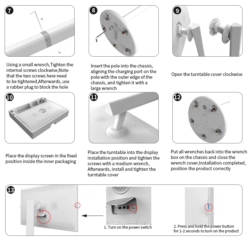 Large Size Mobile JCPC Touch Screen Tablet Tv Wireless Wifi Rollable Android 12 Movable Portable Tv
