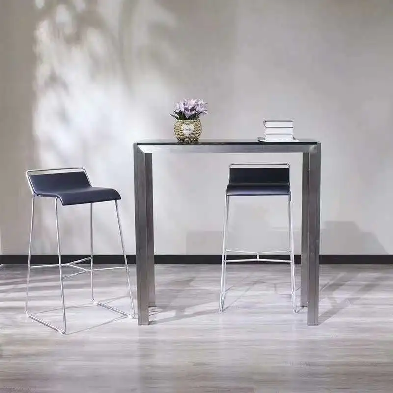  Stainless steel high bar chair