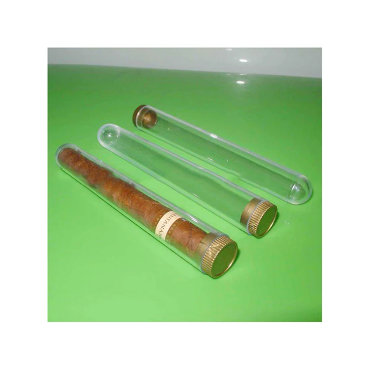 Оптовая продажа, пластиковые трубки для сигар, прозрачные трубки для сигар, пластиковая трубка для сигар