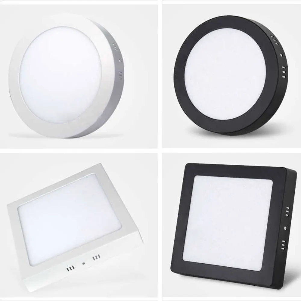 Vertak Hot Sale Super Brightness Round Square Led Panel Light Surface Mounted Ceiling Lamp For Decoration Home Lighting