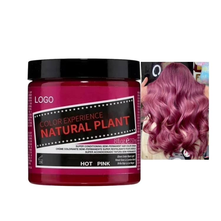 New Products Professional Salon Use Semi Permanent Burgundy Hair Color Cream PPD And Ammonia Free