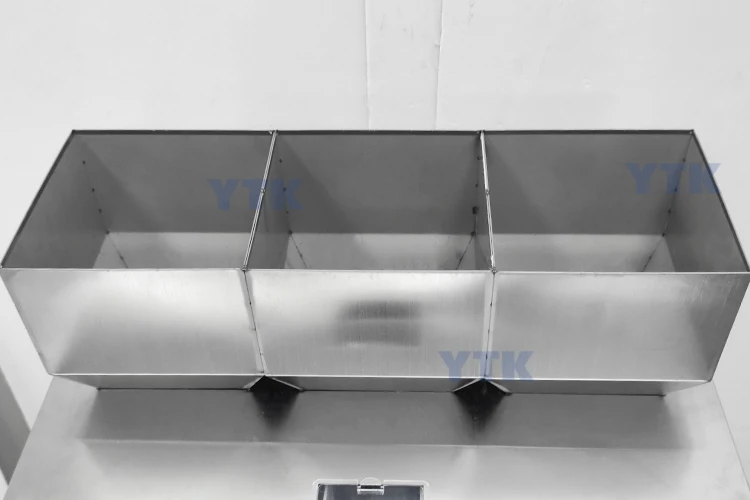 YTK-W200T Semi-auto Three Hopper Powder Filling Machine Sachet Weighing And Filling Machine for Small Business