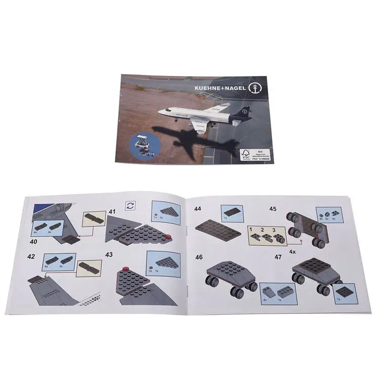 FSC Custom Printing Service Leaflet Art Paper Instruction Book Leaflet Manual Instruction Brochure