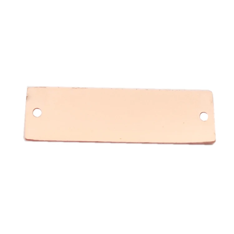 Maker made engraved brand logo custom metal tag label for clothing hat