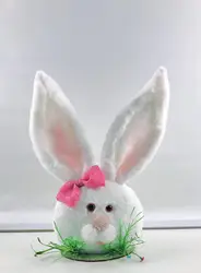 Wholesale hot sale 2023 New Handmade Easter cartoon decorative foam rabbit head