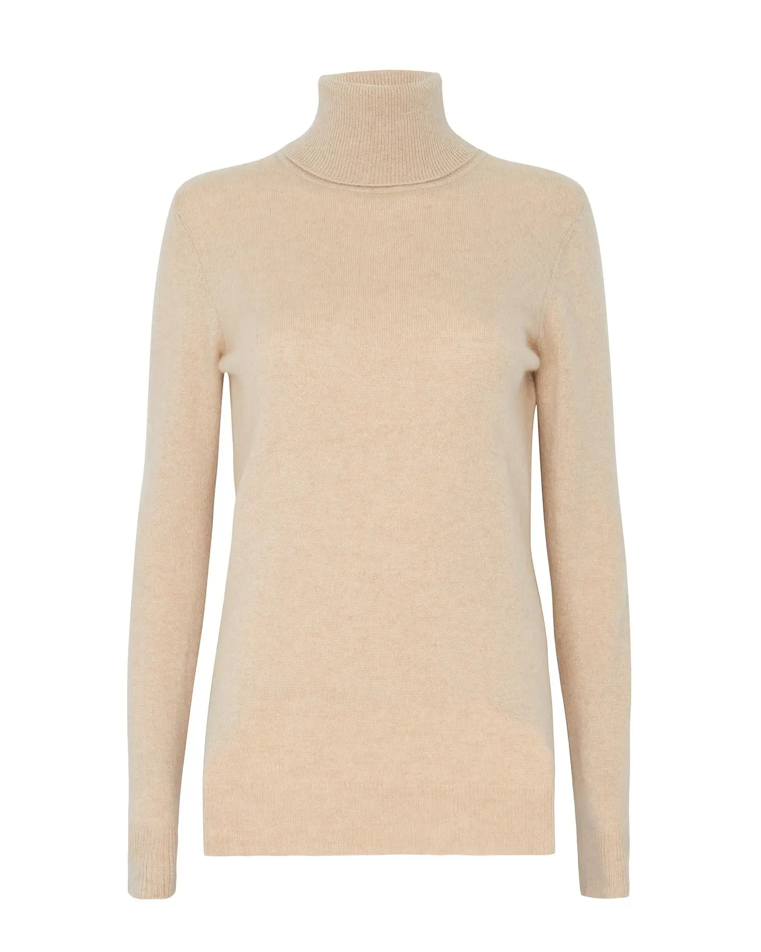 2022 New custom wholesale turtleneck cashmere wool knitted long sweater sweater  for women