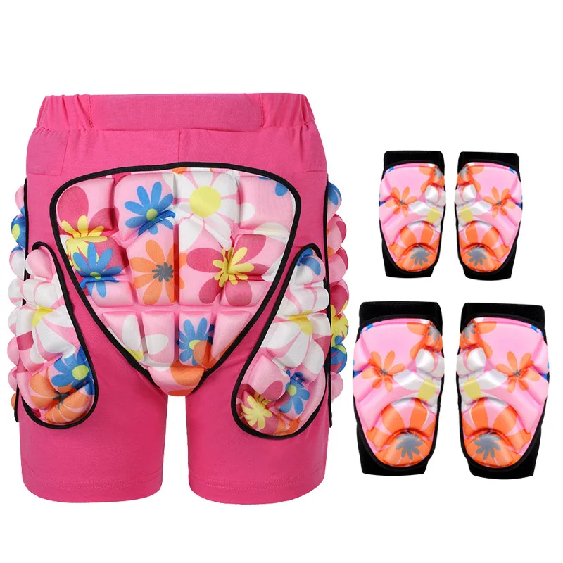 Protective Padded Shorts Hip Protector Butt Pads Kids Snowboarding EVA Padded Short Pants Protective Gear Guard Skating Skiing