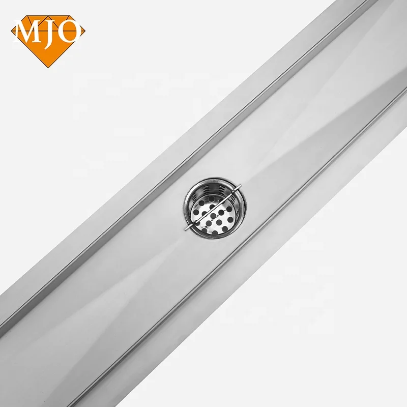 Factory direct customized stainless steel hidden floor drain for hotel villa linear shower floor drain.