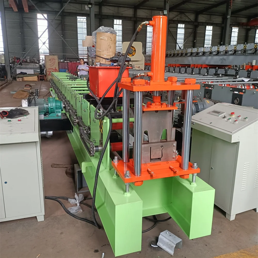 
hydraulic steel rain chain gutter metal profile making machine 