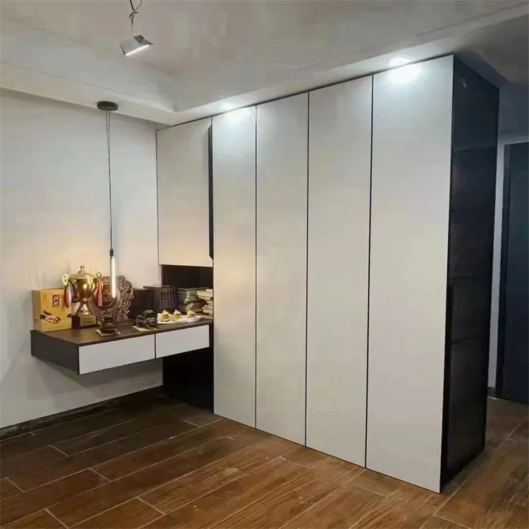New custom full aluminum alloy walk-in modern light luxury wardrobe