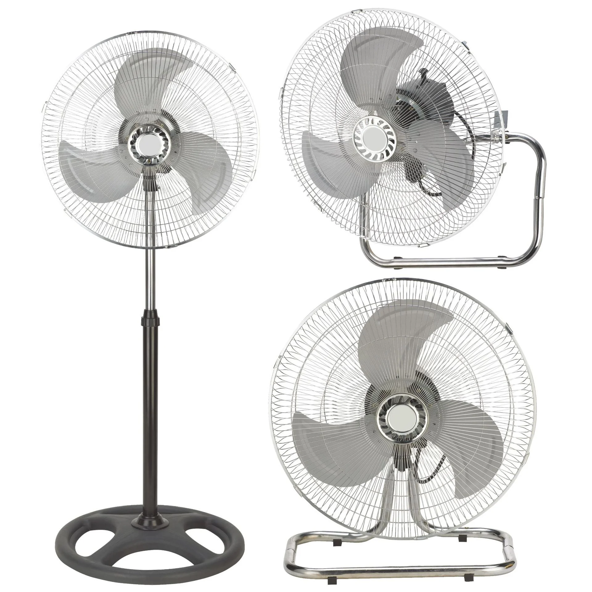 
 18 Inch Ventilation Multifunctional Telescopic Stand/Floor/Wall 3 in 1 Fan Industrial Exhaust Fan  