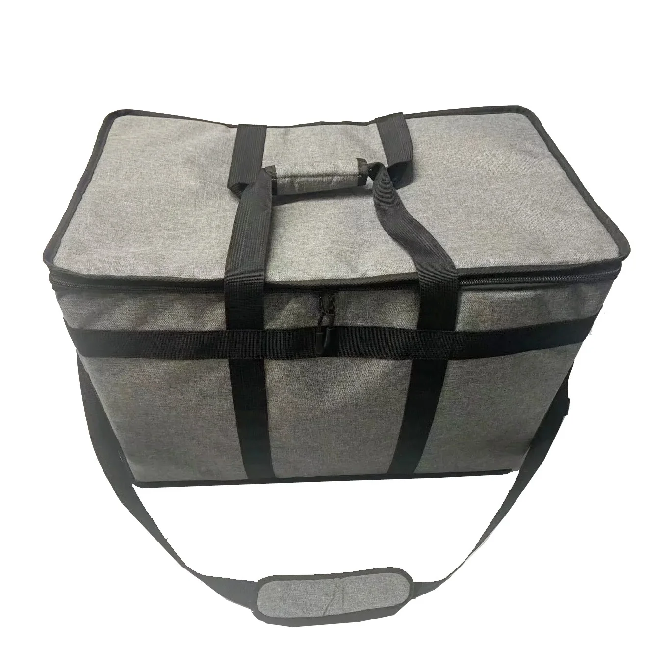 Custom Shoulder Cooler Bag High Capacity Folding Insulated Thermal Ice Food Delivery Box For Outdoor hiking Picnic Lunch Bag