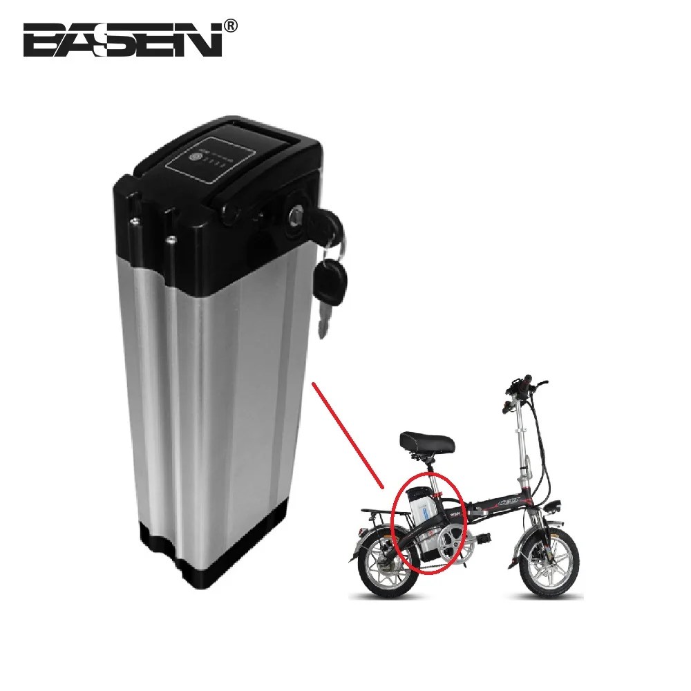 silver fish ebike 36v 48v 52v 72v e-bike battery case 48v 20ah extended silver fish battery 2 15ah 10 - 20ah 24 36 48 52 60 volt