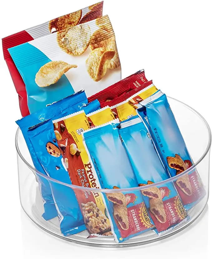 Plastic Turntable rotating Storage Kitchen Organizer Holder Makeup Acrylic 360 Degree Rotating Kitchen Spice Rack Lazy Susan