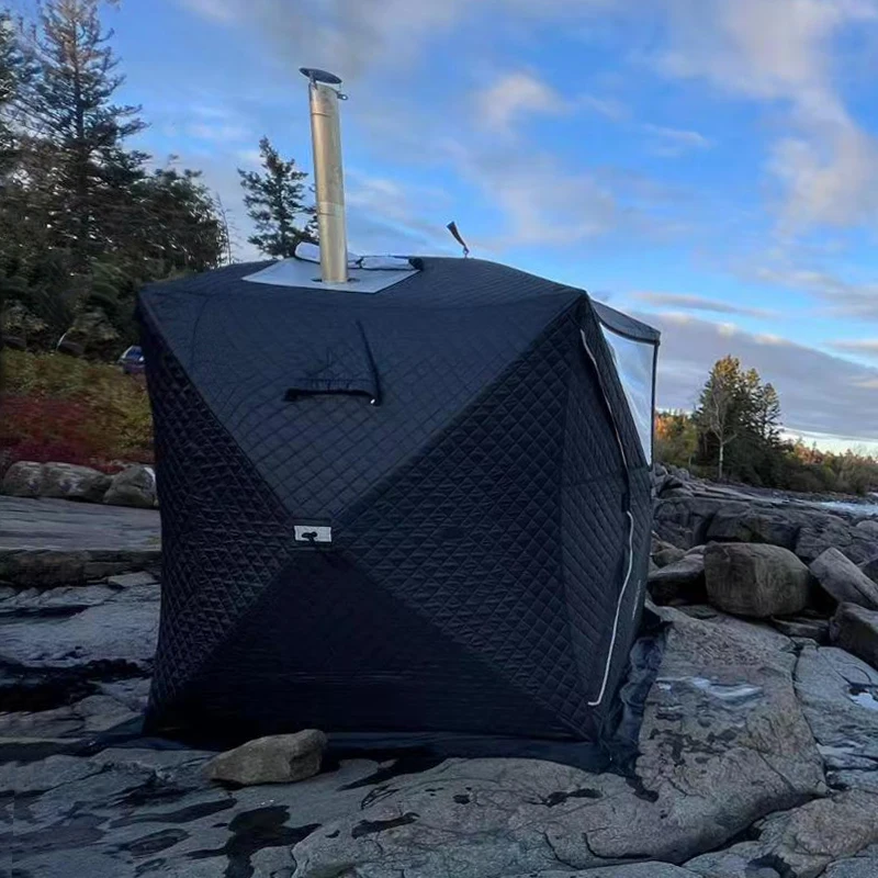 2.5 M 2.5M Weatherized Winter Insulated Big Sauna Clam Ice Ice Fishing Tent