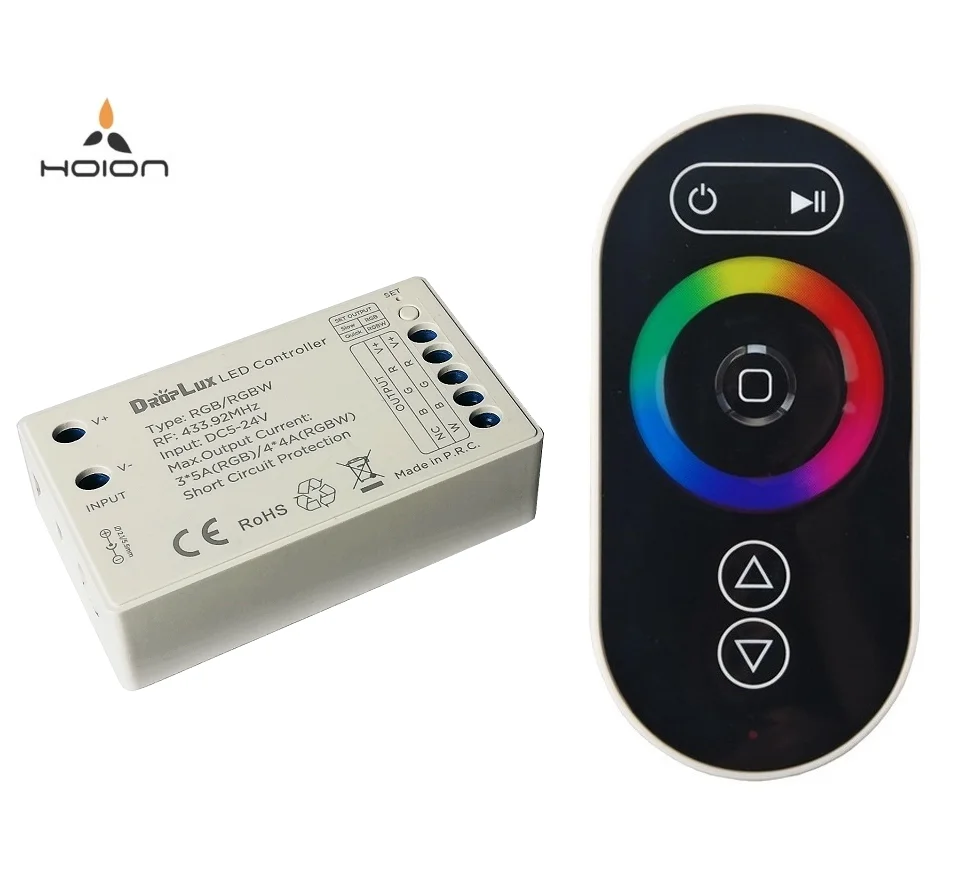 LED Controller DC5-24V RGBW 2 in 1 D5 Remote Control Lighting Control Solution 1024 Levels(rgb Each) 3 Years 100 Grade 433.92mhz