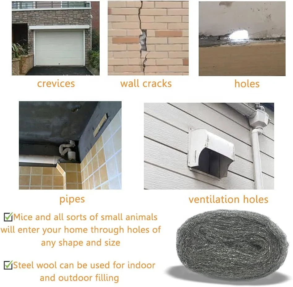 Steel Wool Reel - Fine Grade 0 - Metal Protector,Rust Remover,Grey