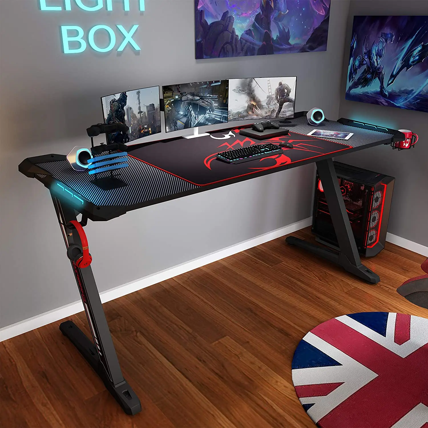 Wholesale Competitive Price Desks Gaming Ergonomic Gaming Computer Table PC Desk
