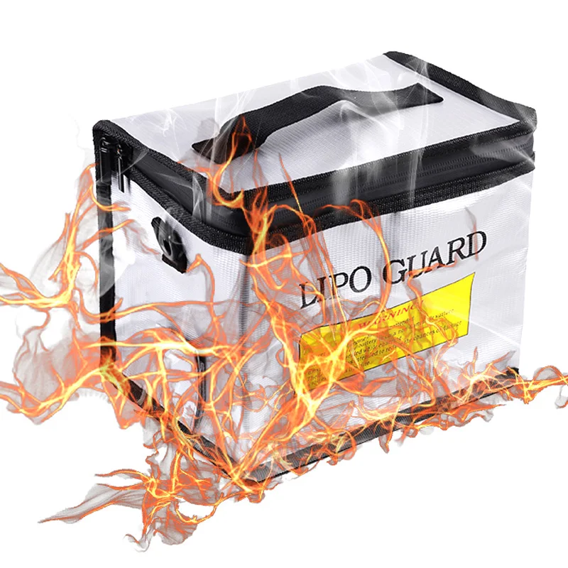 Portable Battery Fireproof Explosion-proof Safety Bag Fire Resistant 215x145x165mm Lipo Guard For RC Battery