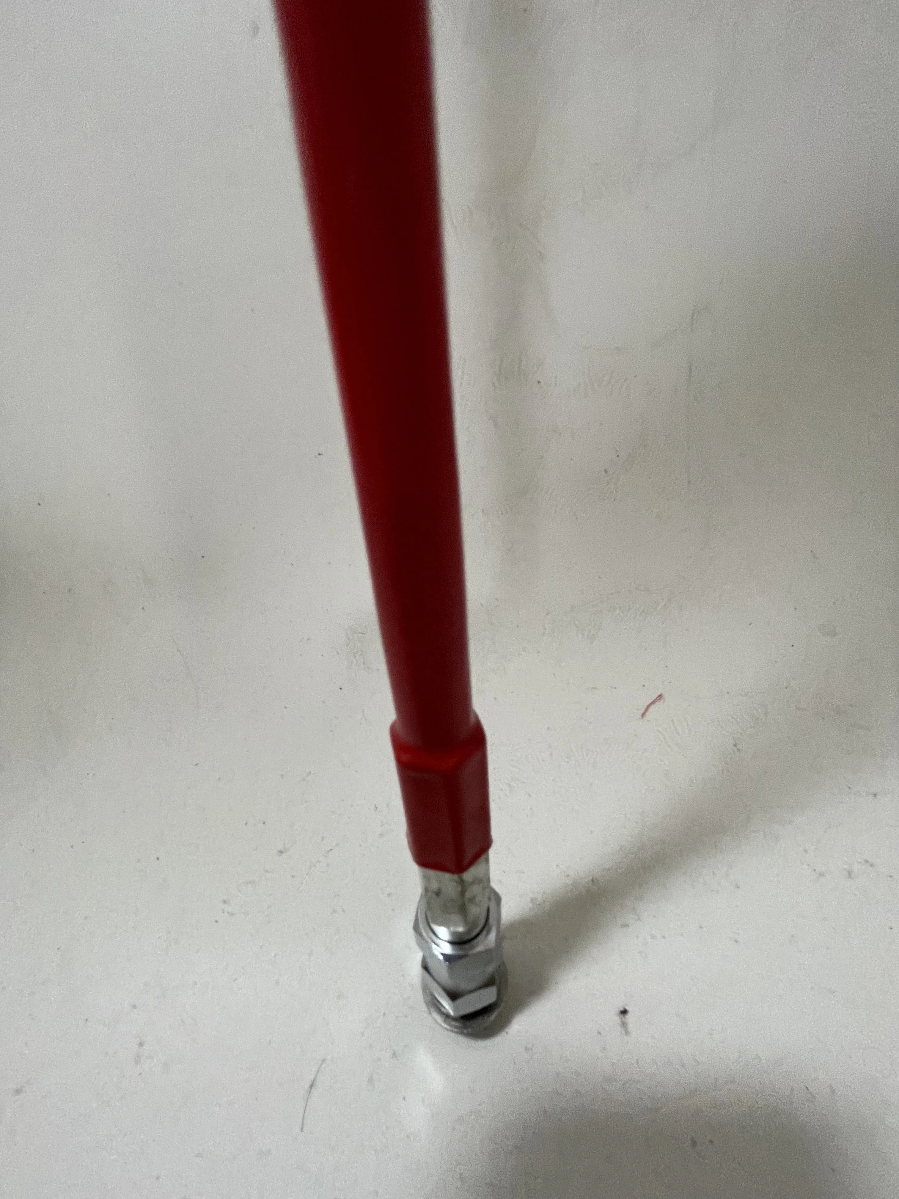 customized color fiberglass flag pole with mental connector