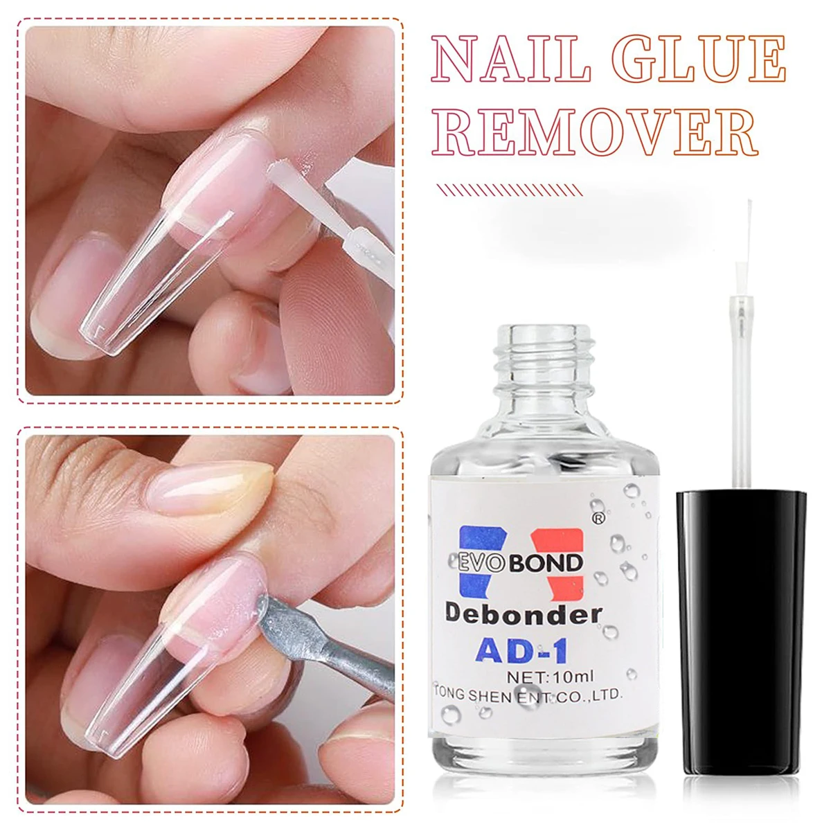 10ml Glue Debonder For Removing False Nails Rhinestone Remover Tools Manicure Accessories Fake Nail Tips Fast Dissolve Liquid