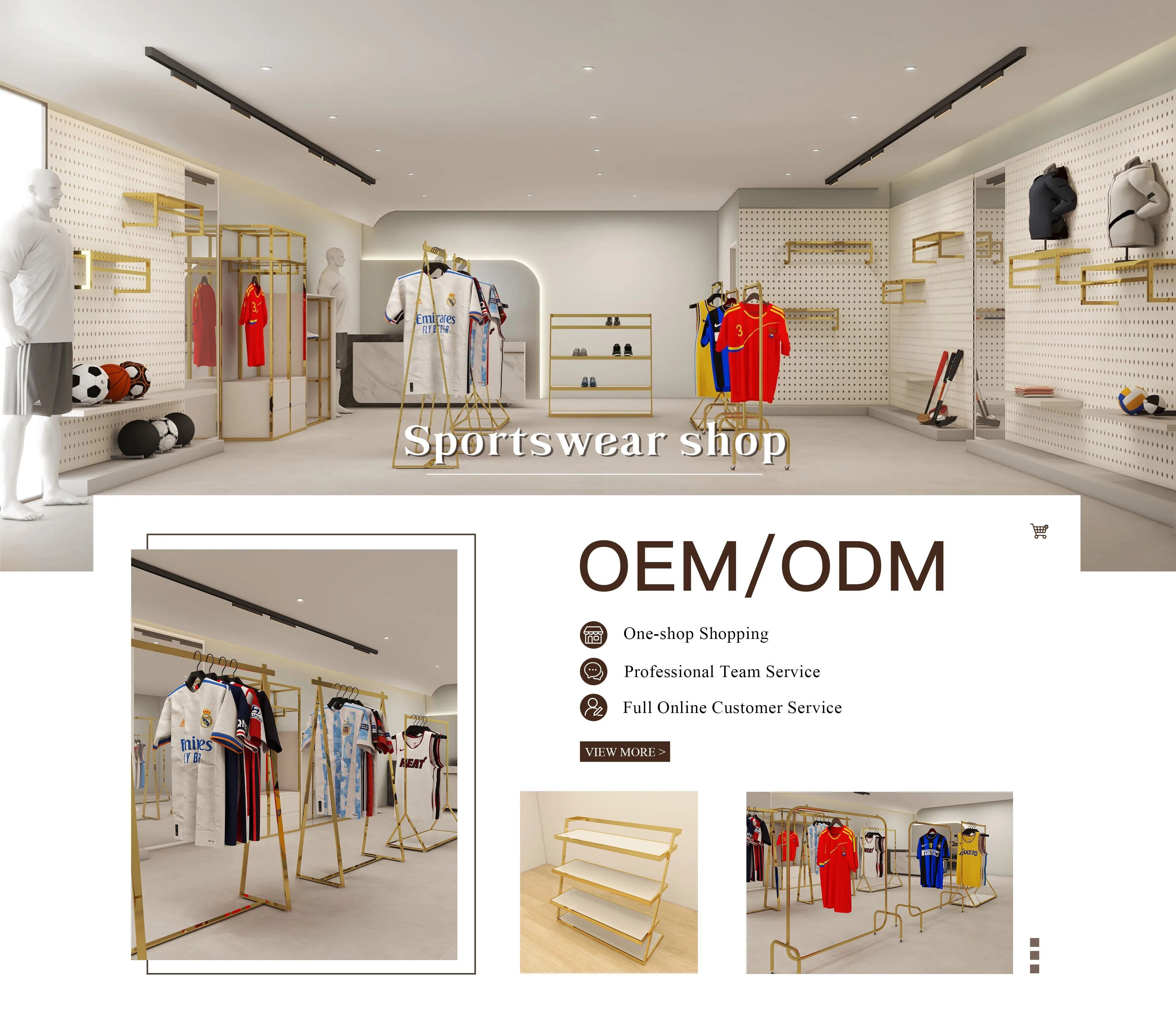 Custom Clothes Display Racks Stainless Steel Display Cloth Stand Metal Clothing Rack