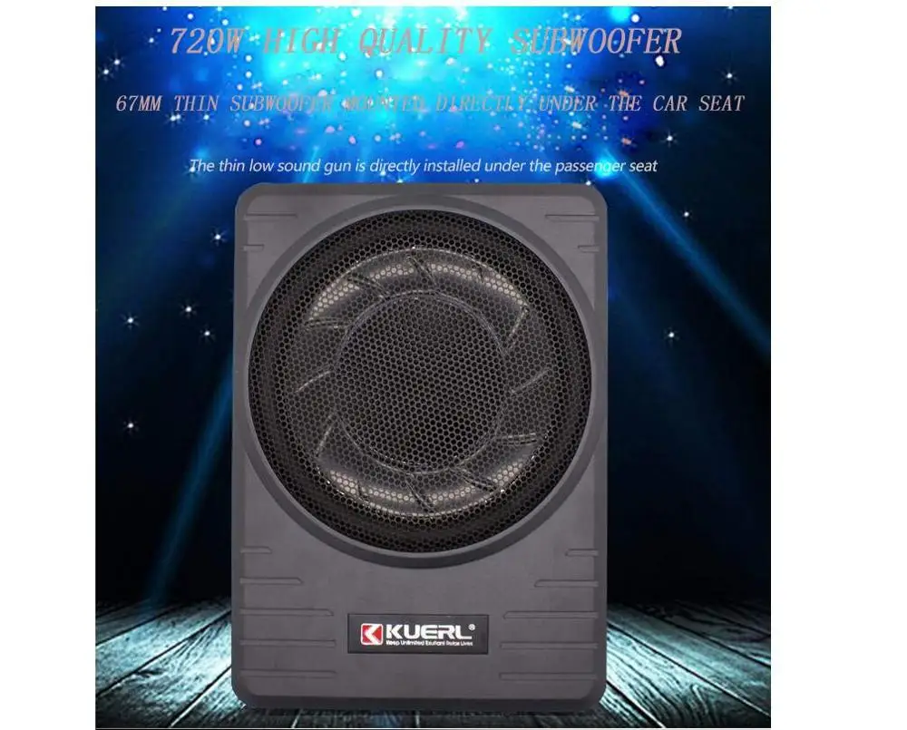 12v Pure Bass Ultra-Thin Car Car Audio Modified 10 Inch 720W Power Seat Closed Speaker spl car subwoofer box