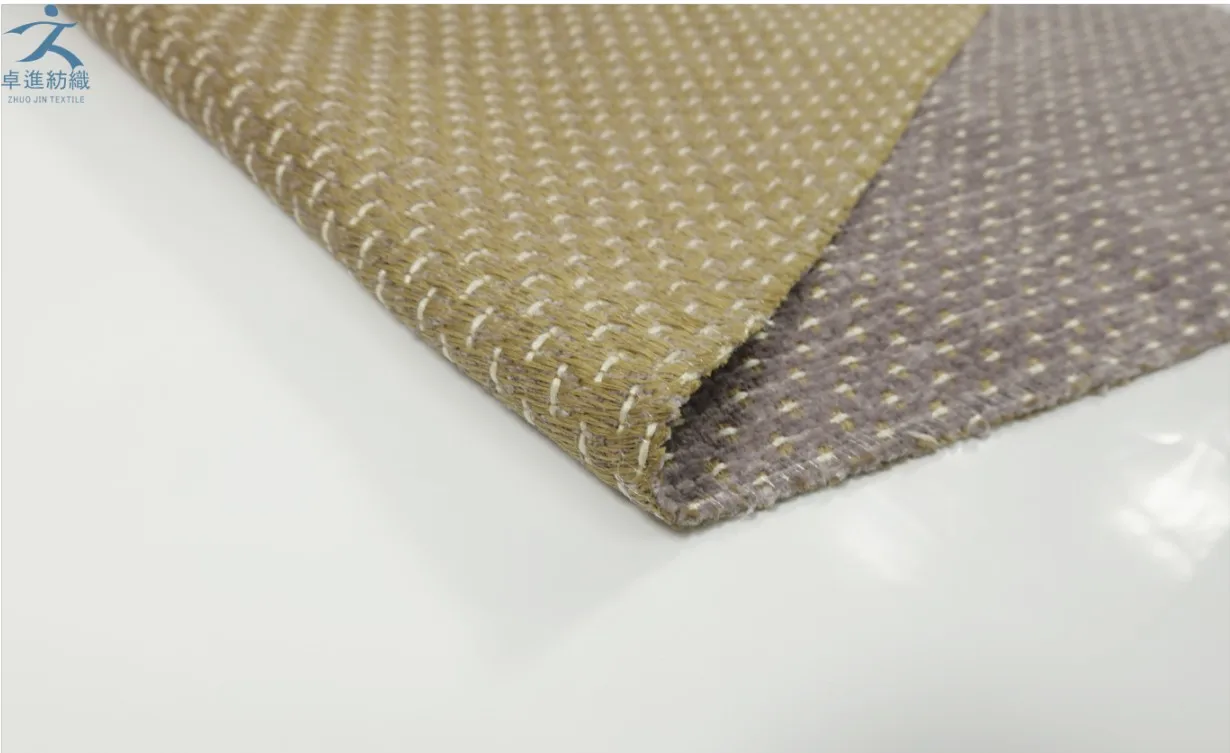 
hot sell woven fabric linen with chenille jacquard fabric for sofa 