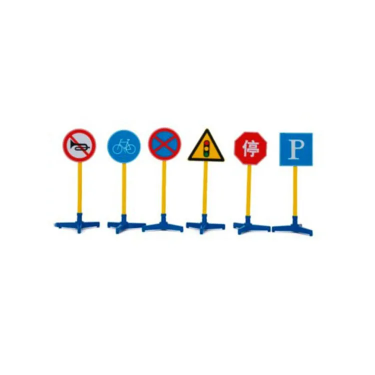 Wholesale high quality popular kindergarten kids educational traffic warning signs toys preschool traffic road signs