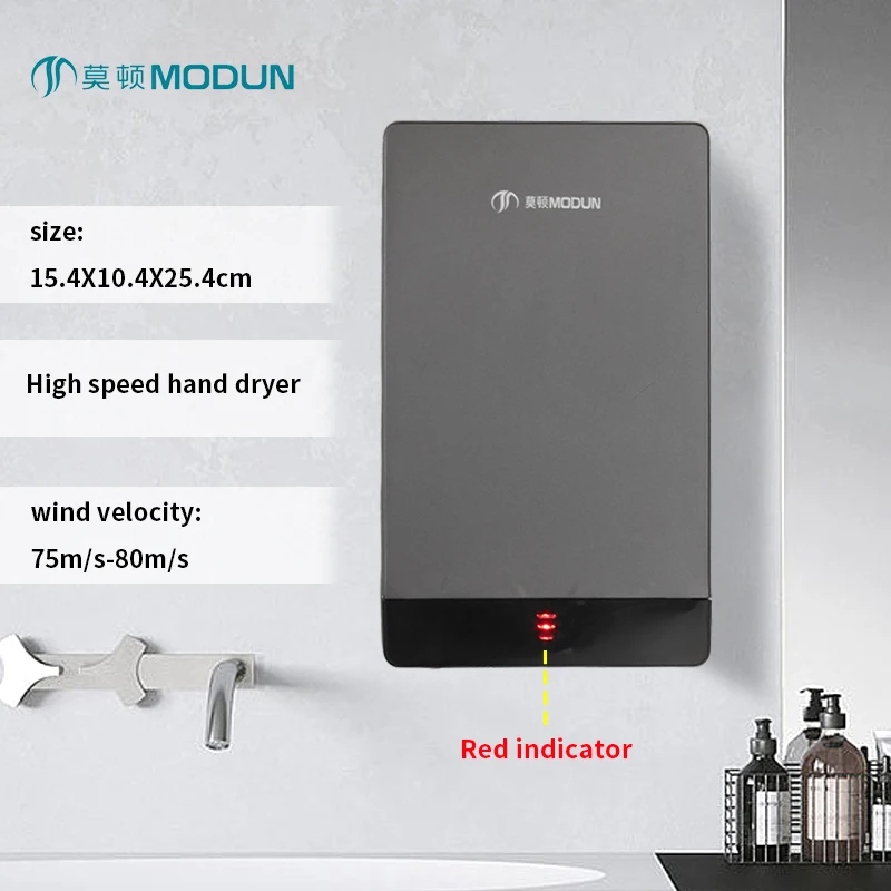 automatic hand dryer,brand new wall mounted small elegant electric hand dryer, sensor hand dryer