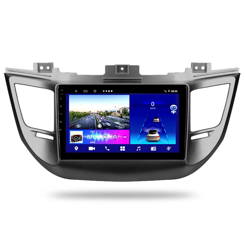 Car audio player  Android 10.0 Stereo Compatible HD Car Radio Support BT GPS TPMS Steering Wheel DVD Play for Hyundai TUCSON3